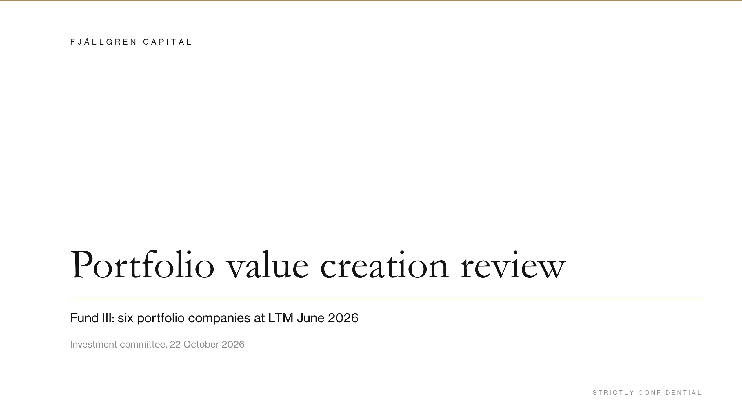 Fjällgren Capital: Cover