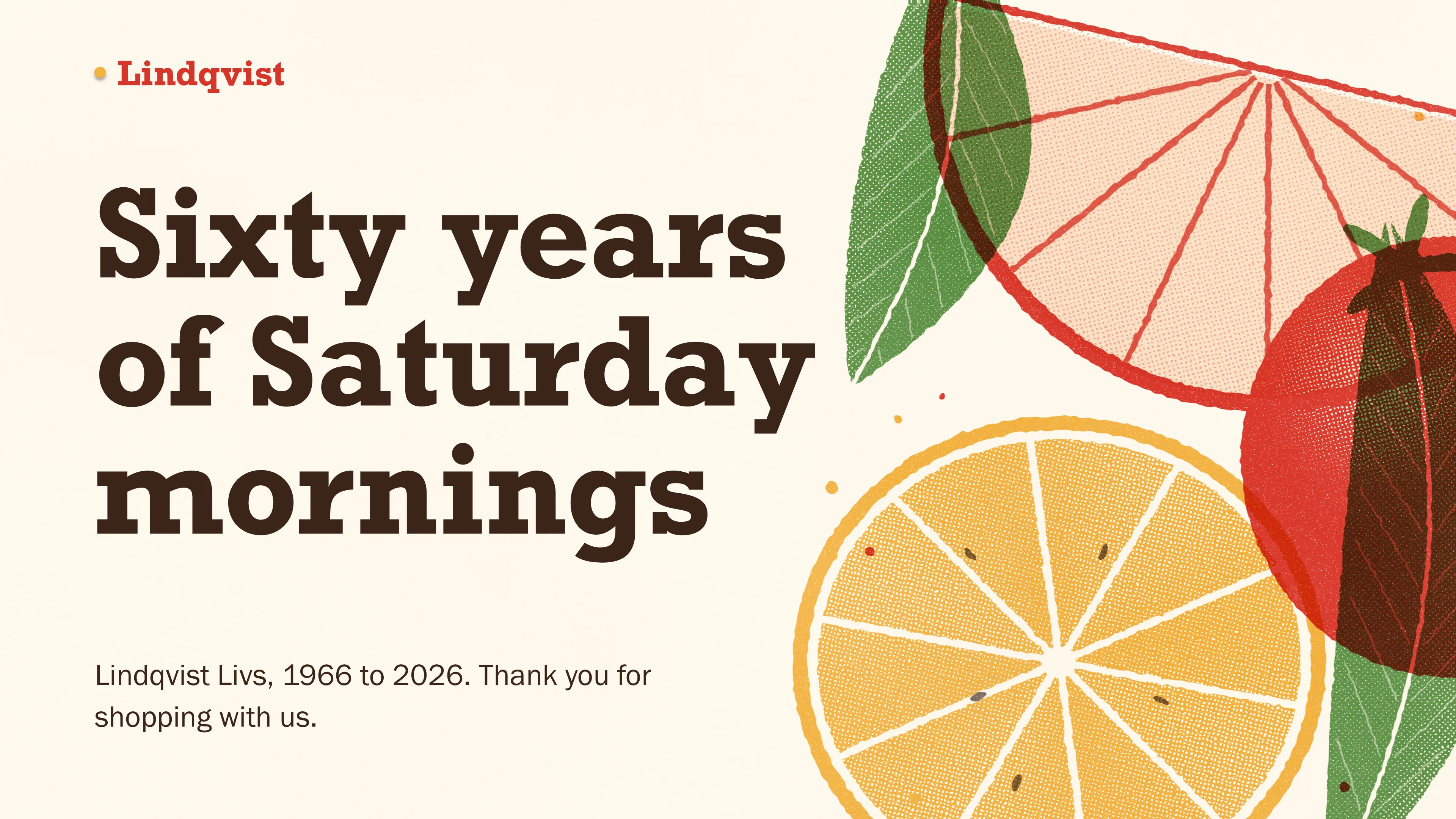 Lindqvist Livs: Anniversary campaign